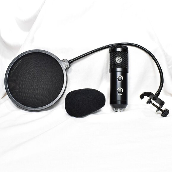 Studio Condenser USB Microphone Computer PC Microphone Kit Adjustable Boom NOB - Picture 2 of 5